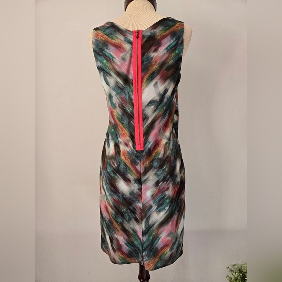 RACHEL ROY Painted Brush Strokes Sleeveless Midi Dress. Size Small - Picture 4 of 11